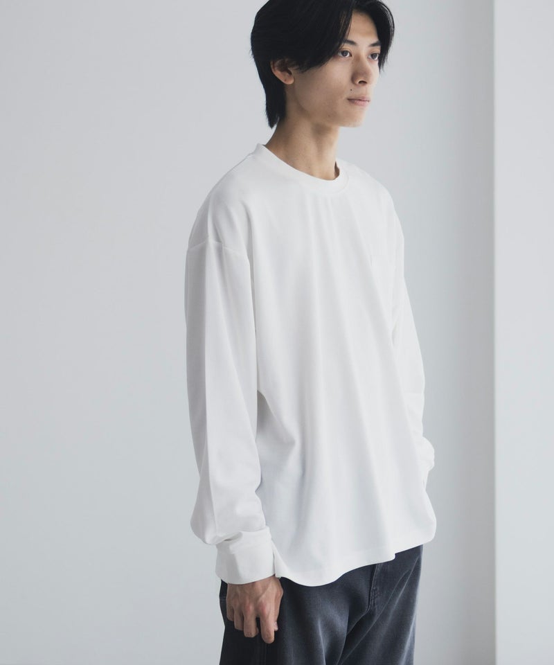 [値下げ]NAVY タフラク ポンチ素材ポケツキ長袖Tシャツ メンズ商品画像-10