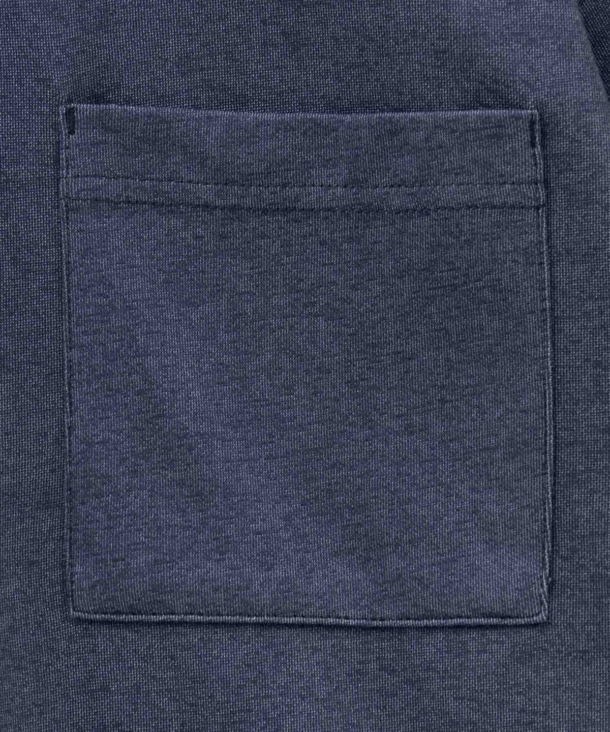 NAVY タフラク ポンチ素材ポケツキ長袖Tシャツ メンズ