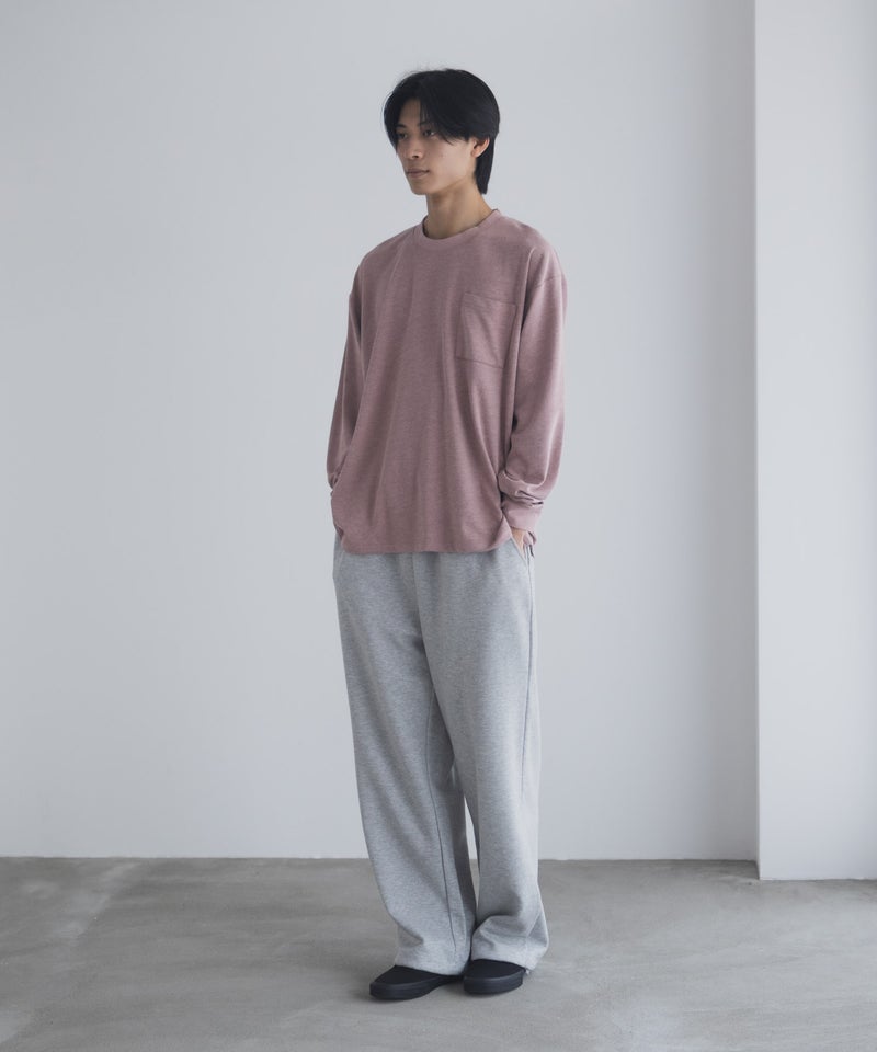 NAVY タフラク ポンチ素材ポケツキ長袖Tシャツ メンズ商品画像-38