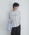 NAVY タフラク ポンチ素材プリント長袖Tシャツ メンズ商品サムネイル-2
