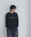 NAVY タフラク ポンチ素材プリント長袖Tシャツ メンズ商品サムネイル-3