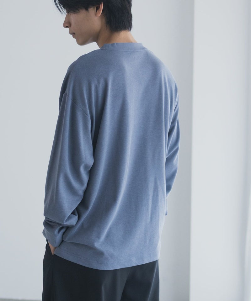 [値下げ]NAVY タフラク ポンチ素材プリント長袖Tシャツ メンズ商品画像-22