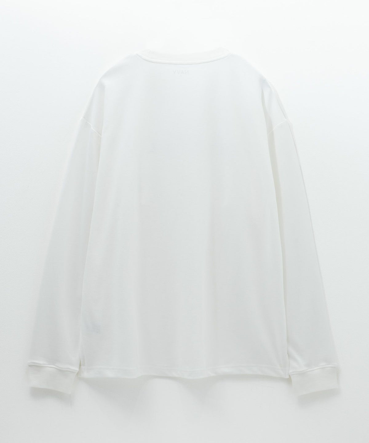 NAVY タフラク ポンチ素材プリント長袖Tシャツ メンズ