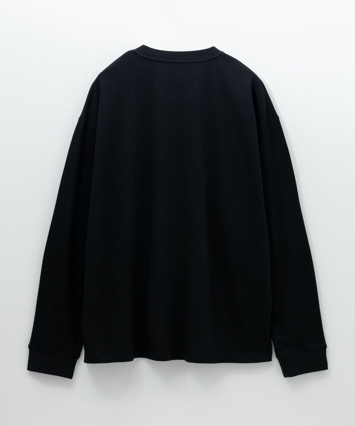 NAVY タフラク ポンチ素材プリント長袖Tシャツ メンズ