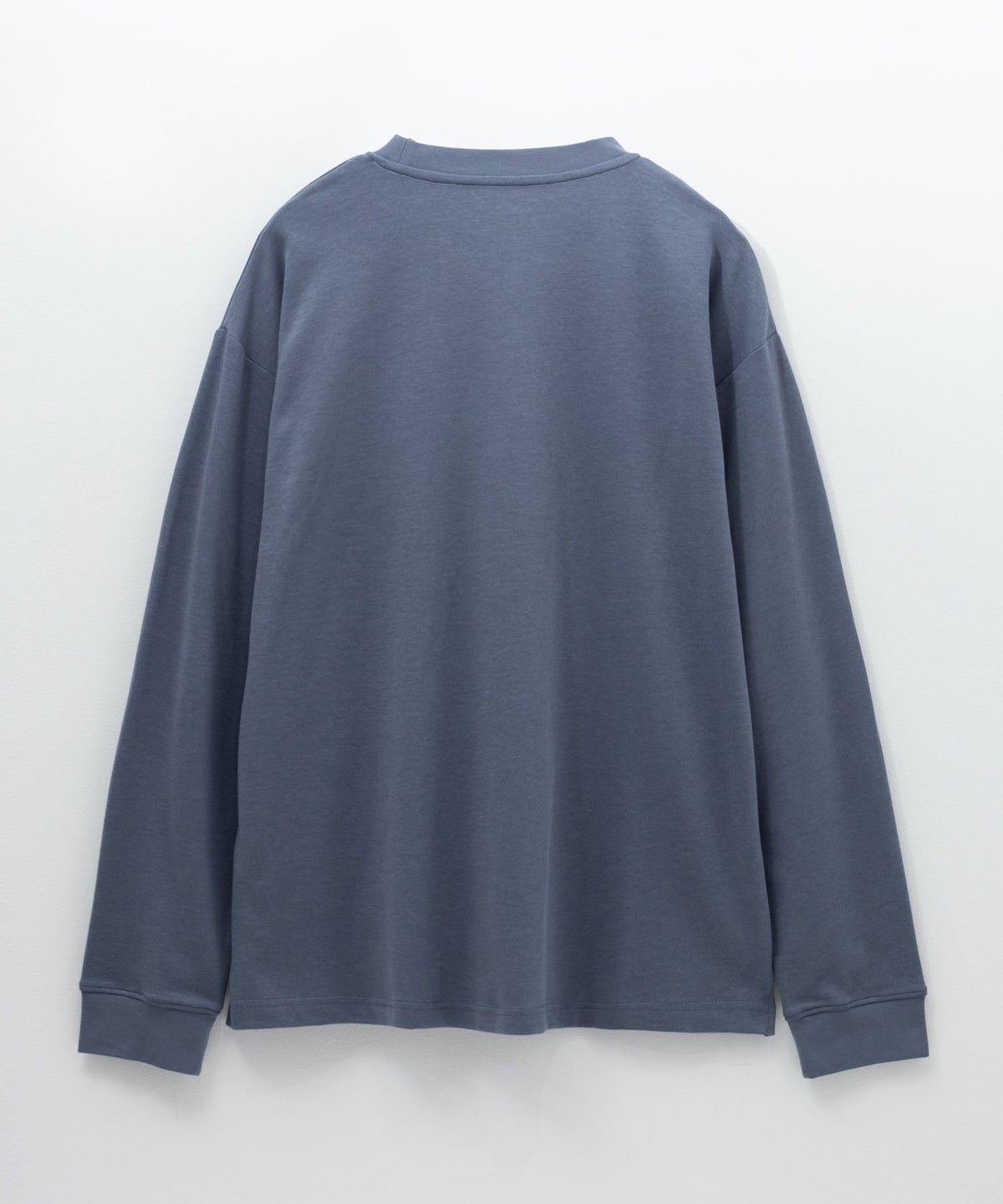 NAVY タフラク ポンチ素材プリント長袖Tシャツ メンズ