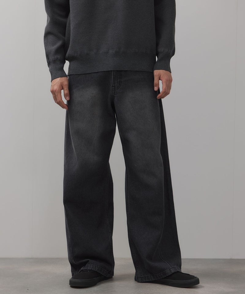 【WEB限定】デニムカーブワイドパンツ メンズ商品画像-5