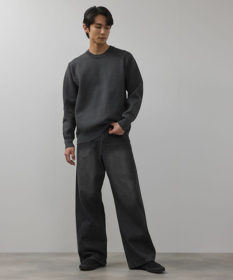 【WEB限定】デニムカーブワイドパンツ メンズ商品画像-8