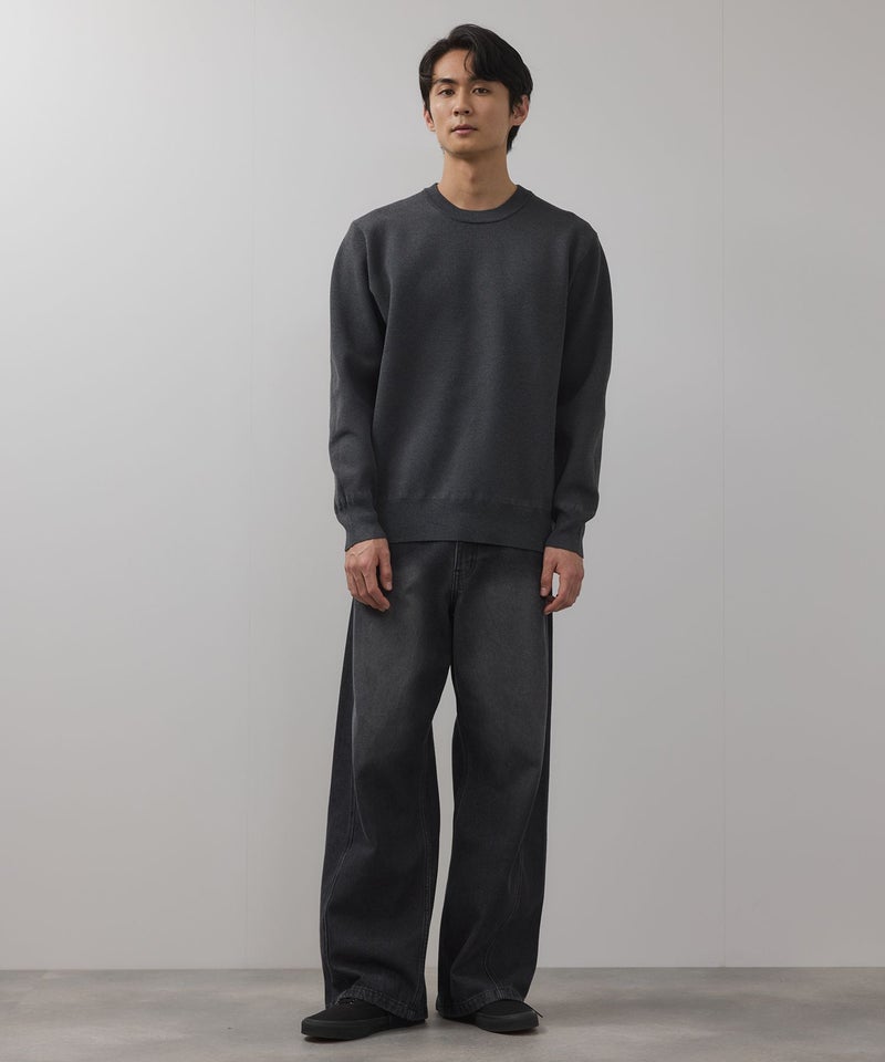 【WEB限定】デニムカーブワイドパンツ メンズ商品画像-8