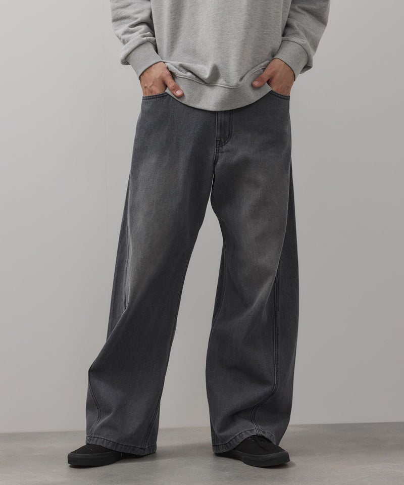 【WEB限定】デニムカーブワイドパンツ メンズ商品画像-10