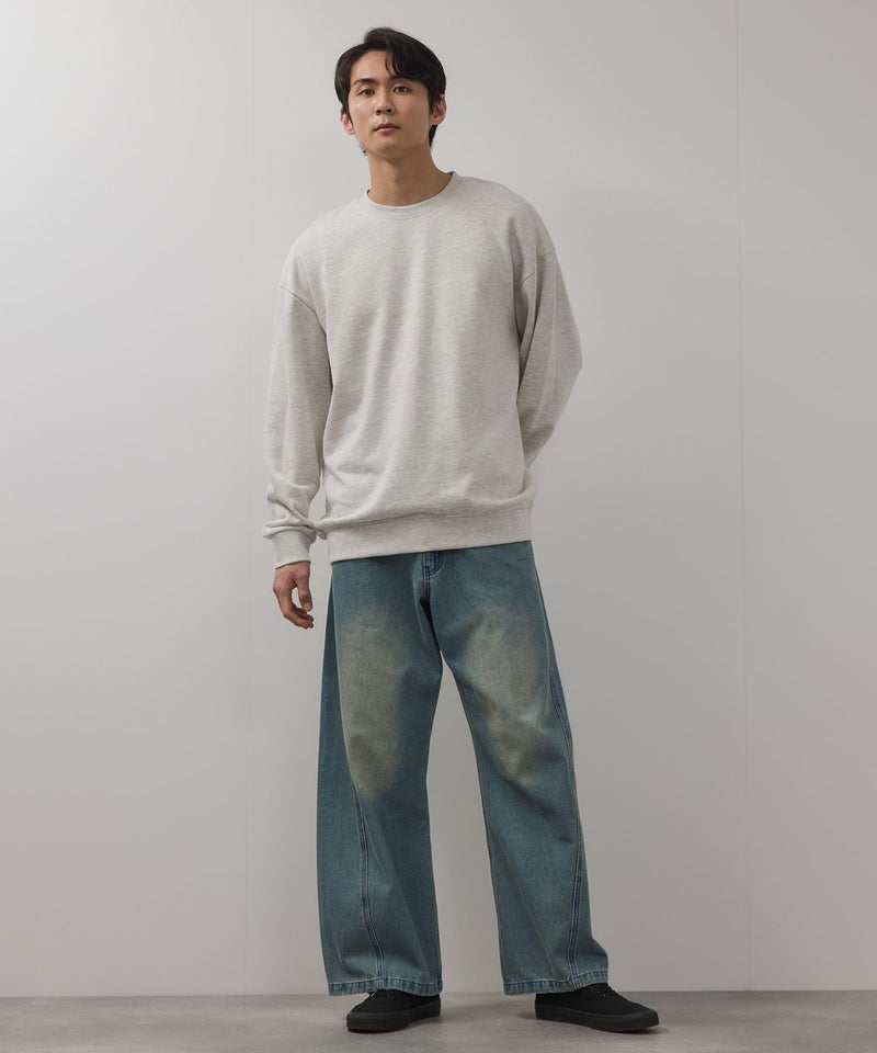 【WEB限定】デニムカーブワイドパンツ メンズ商品画像-14