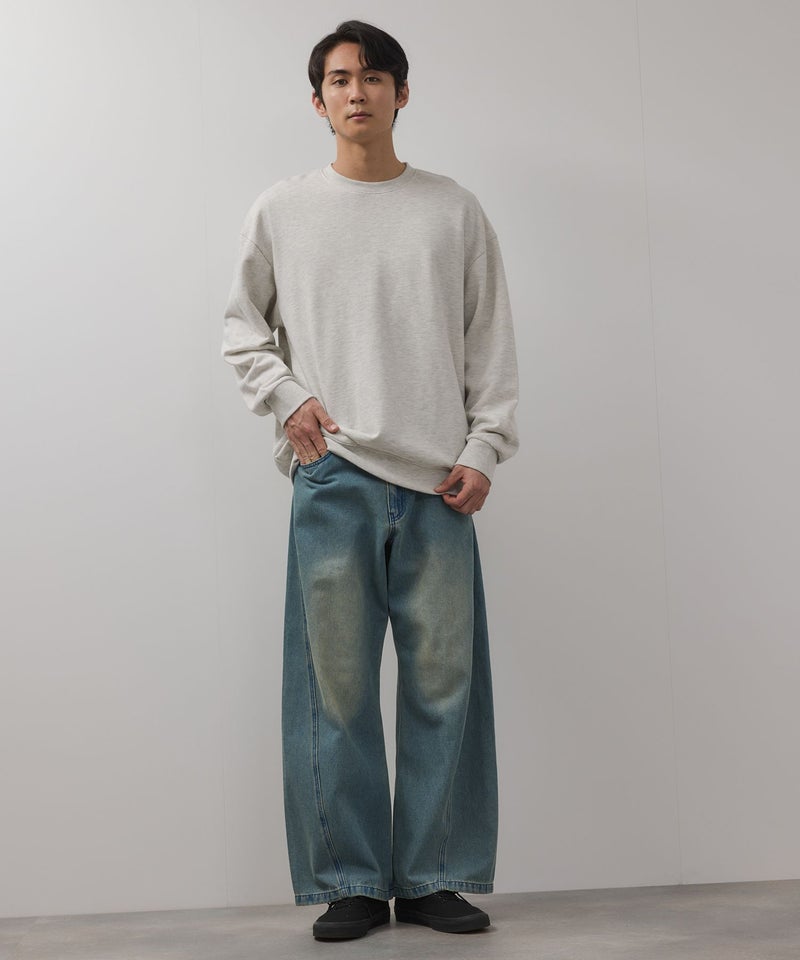 【WEB限定】デニムカーブワイドパンツ メンズ商品画像-15