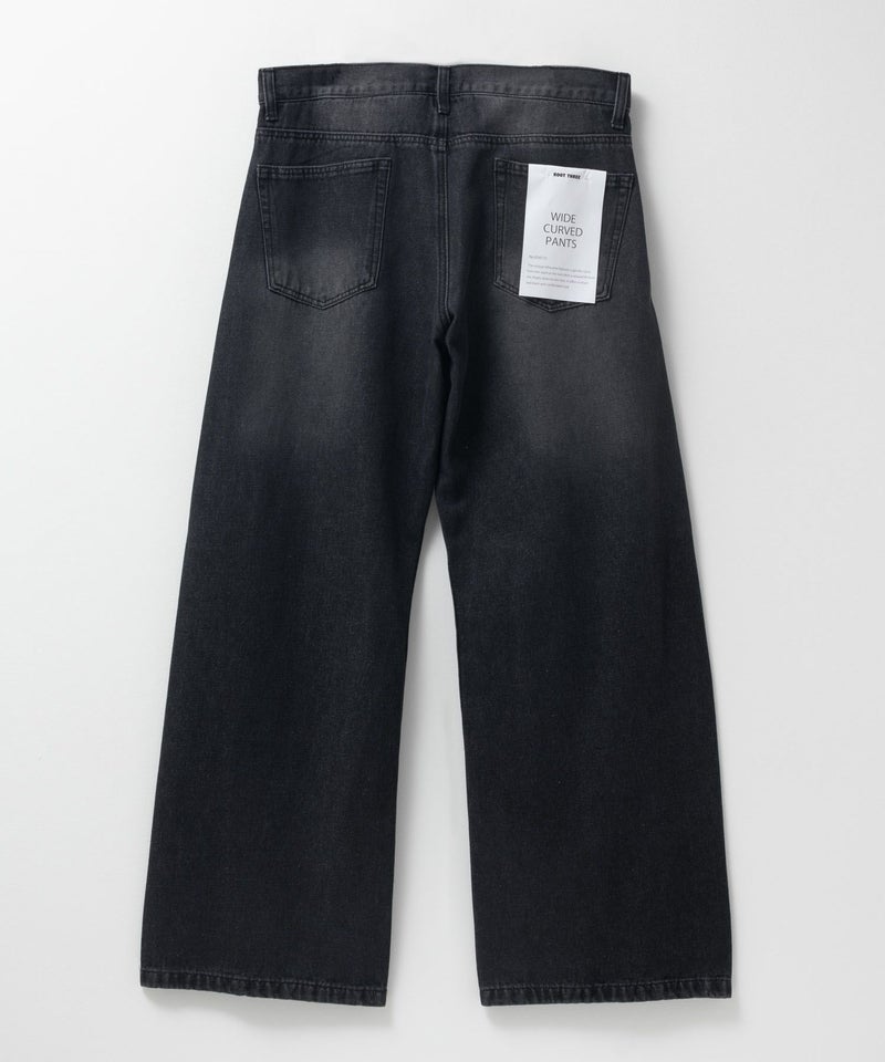 【WEB限定】デニムカーブワイドパンツ メンズ商品画像-16