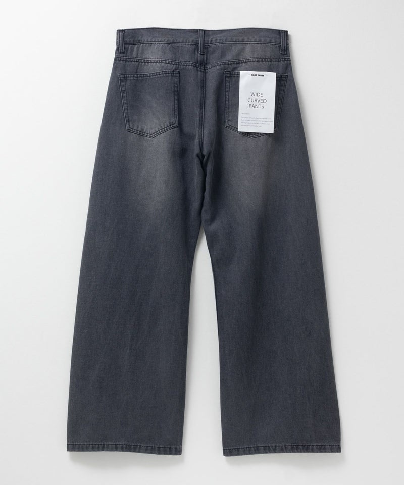 【WEB限定】デニムカーブワイドパンツ メンズ商品画像-18