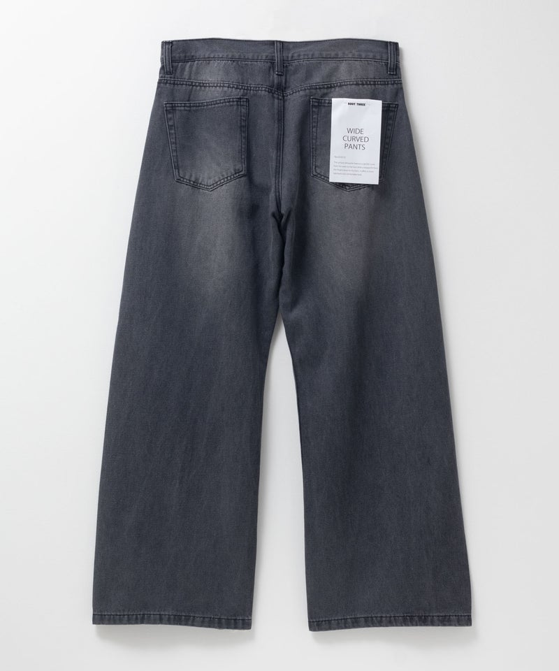 【WEB限定】デニムカーブワイドパンツ メンズ商品画像-22