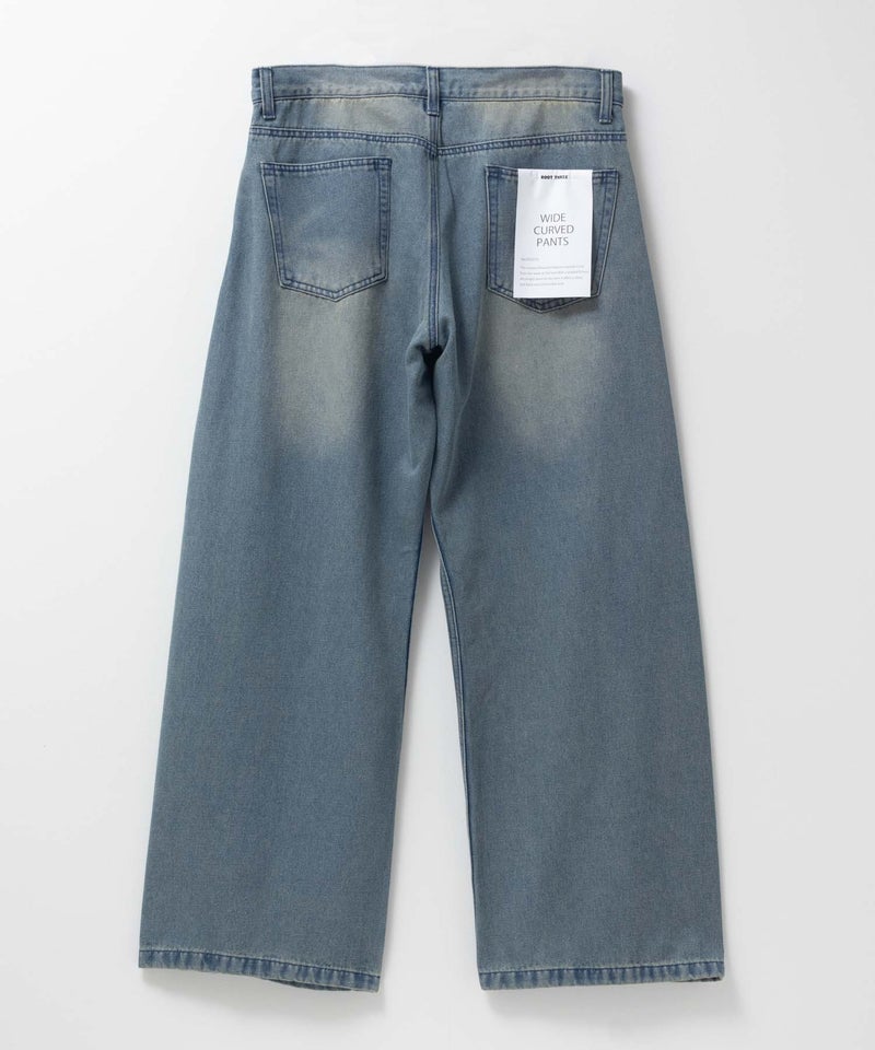 【WEB限定】デニムカーブワイドパンツ メンズ商品画像-24