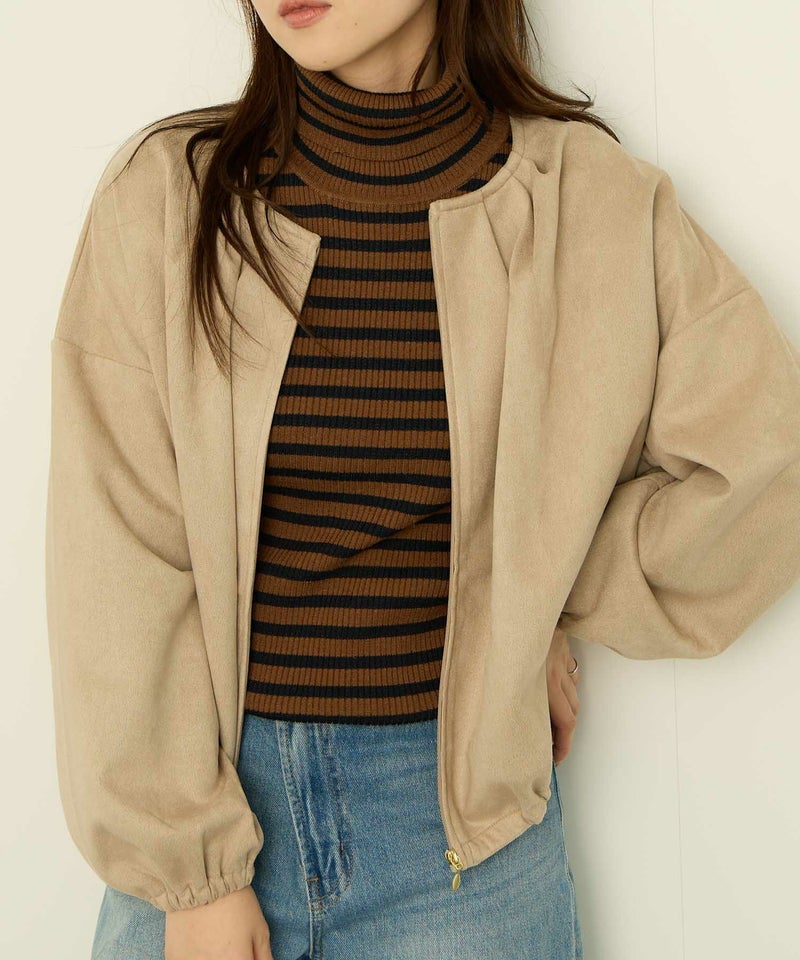 nAvy  スエードポンチブルゾン レディース商品画像-1