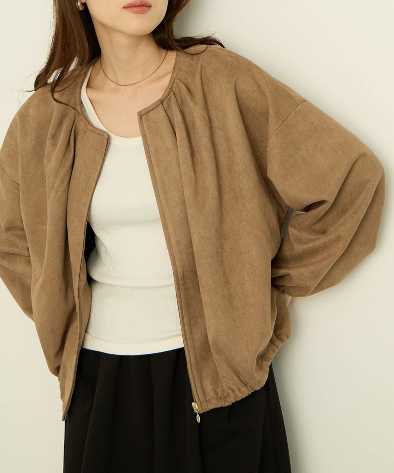 nAvy スエードポンチブルゾン レディース商品画像-12