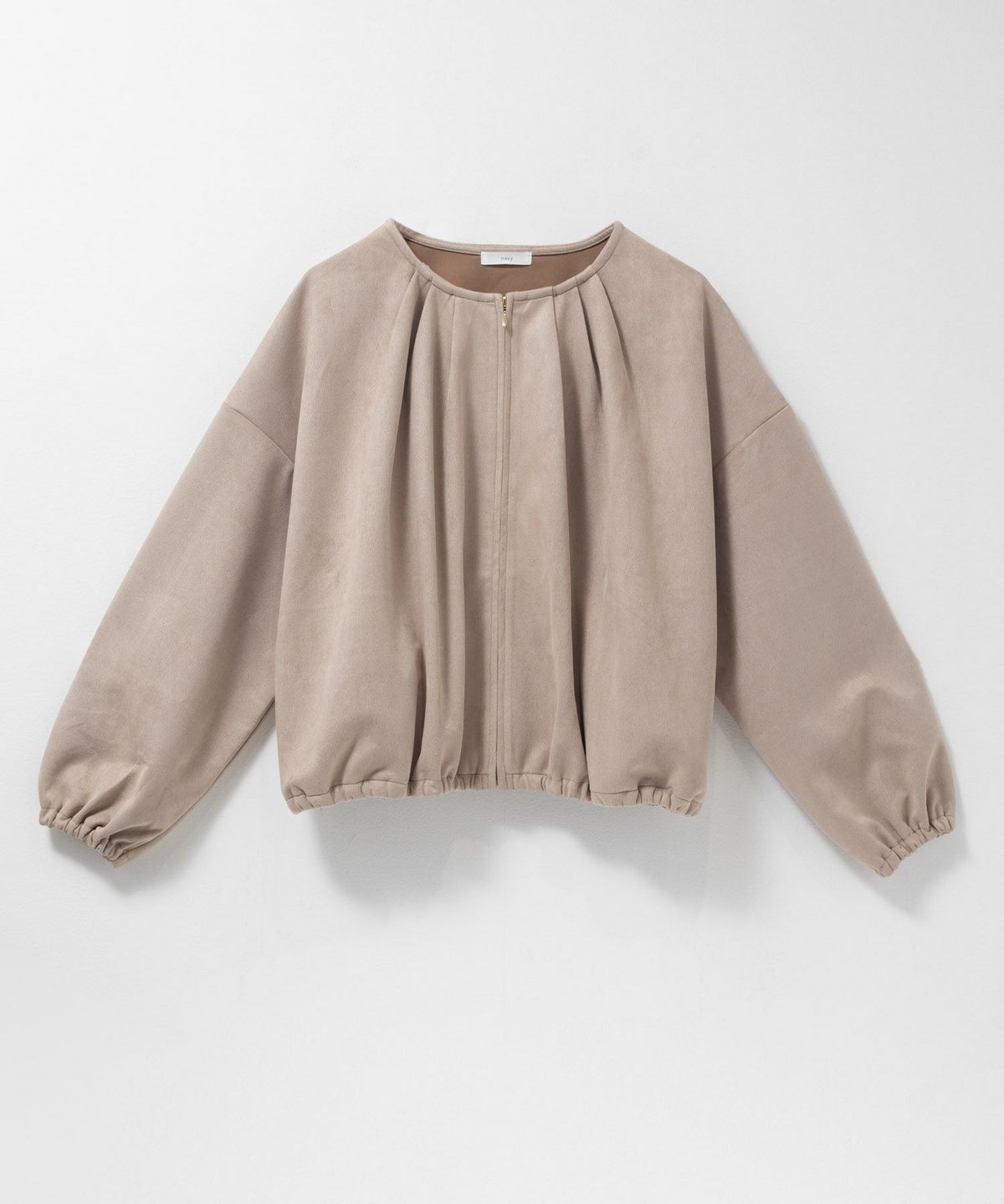 nAvy スエードポンチブルゾン レディース