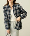nAvy コットンネルチェックシャツ レディース商品サムネイル-5