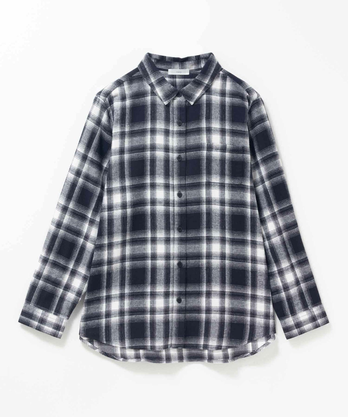 nAvy コットンネルチェックシャツ レディース