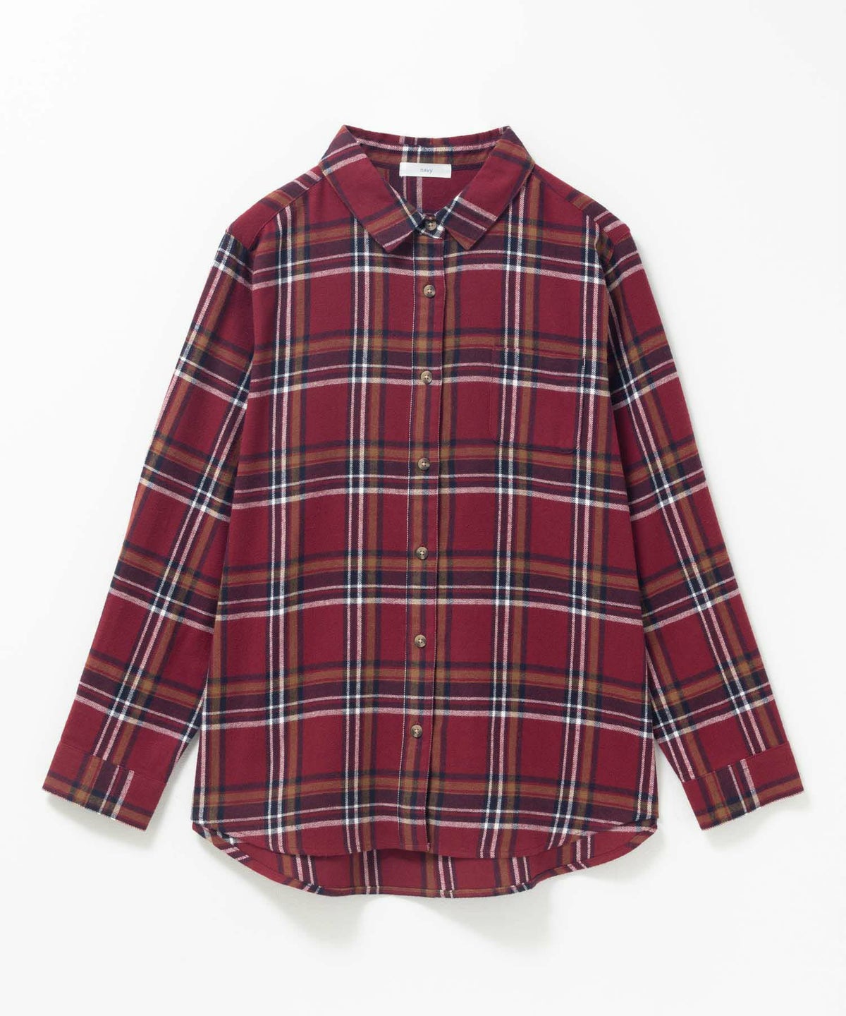 nAvy コットンネルチェックシャツ レディース