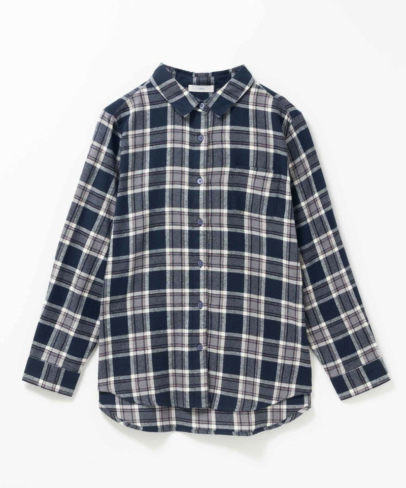 nAvy コットンネルチェックシャツ レディース商品画像-35