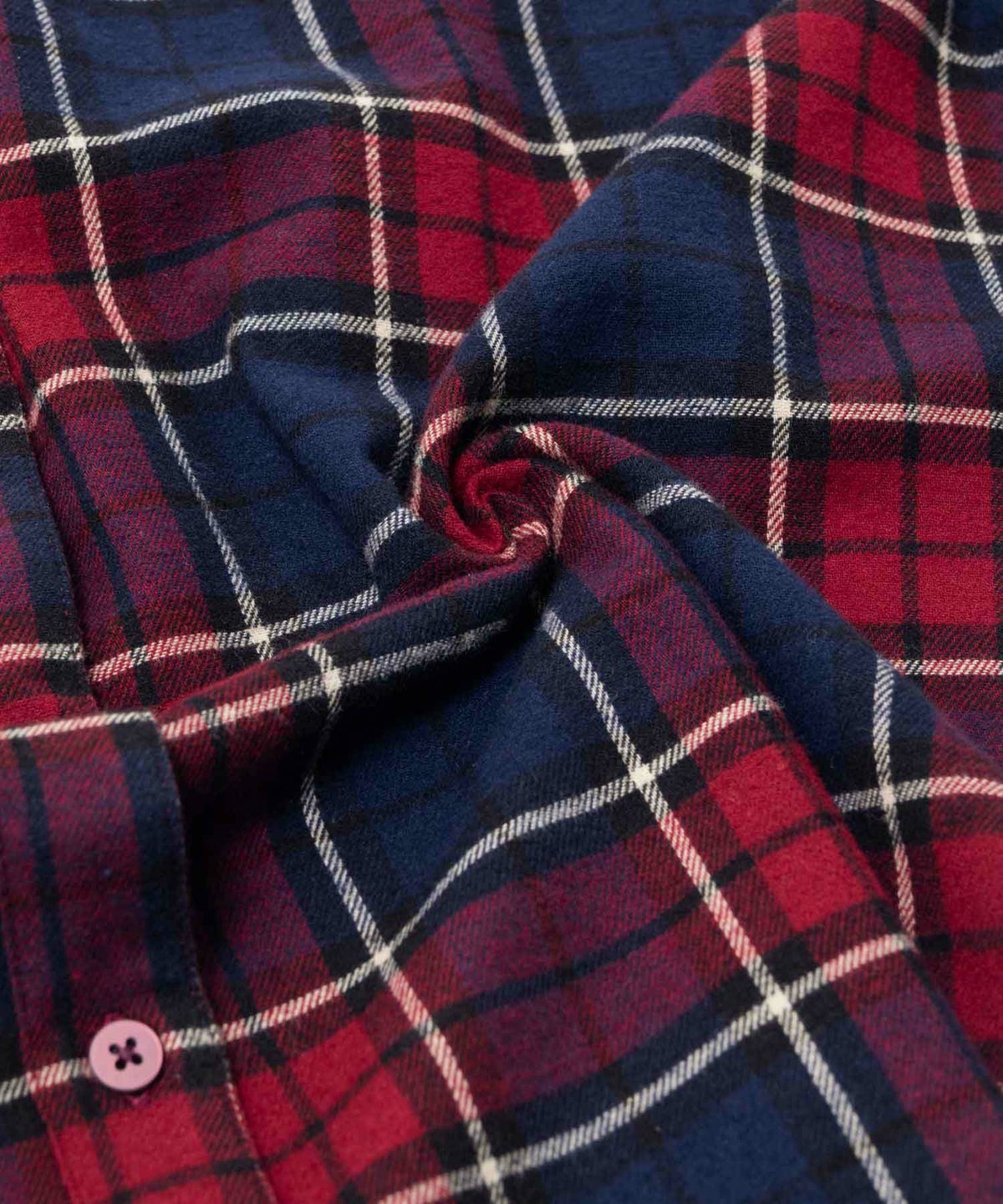 nAvy コットンネルチェックシャツ レディース