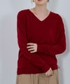 [期間限定knit]nAvy カシミヤタッチニット Vネック レディース商品サムネイル-2