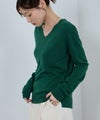 [期間限定knit]nAvy カシミヤタッチニット Vネック レディース商品サムネイル-4