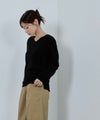 [期間限定knit]nAvy カシミヤタッチニット Vネック レディース商品サムネイル-9