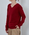 [期間限定knit]nAvy カシミヤタッチニット Vネック レディース商品サムネイル-11
