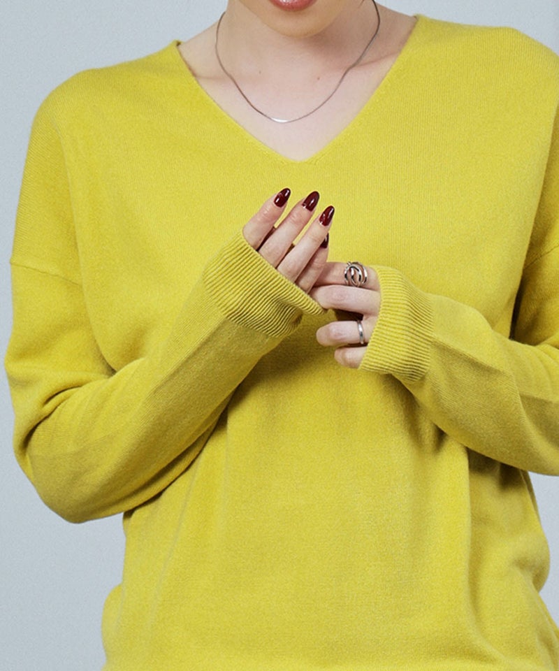 nAvy カシミヤタッチニット Vネック レディース商品画像-14