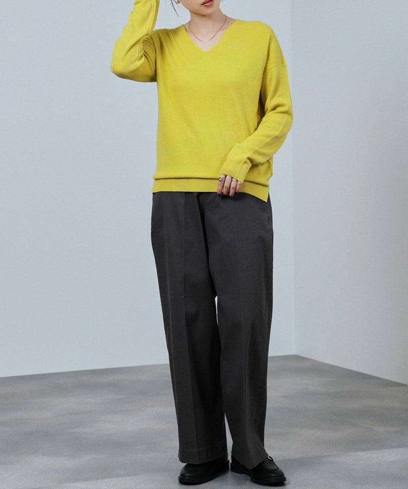 [期間限定knit]nAvy カシミヤタッチニット Vネック レディース商品画像-17