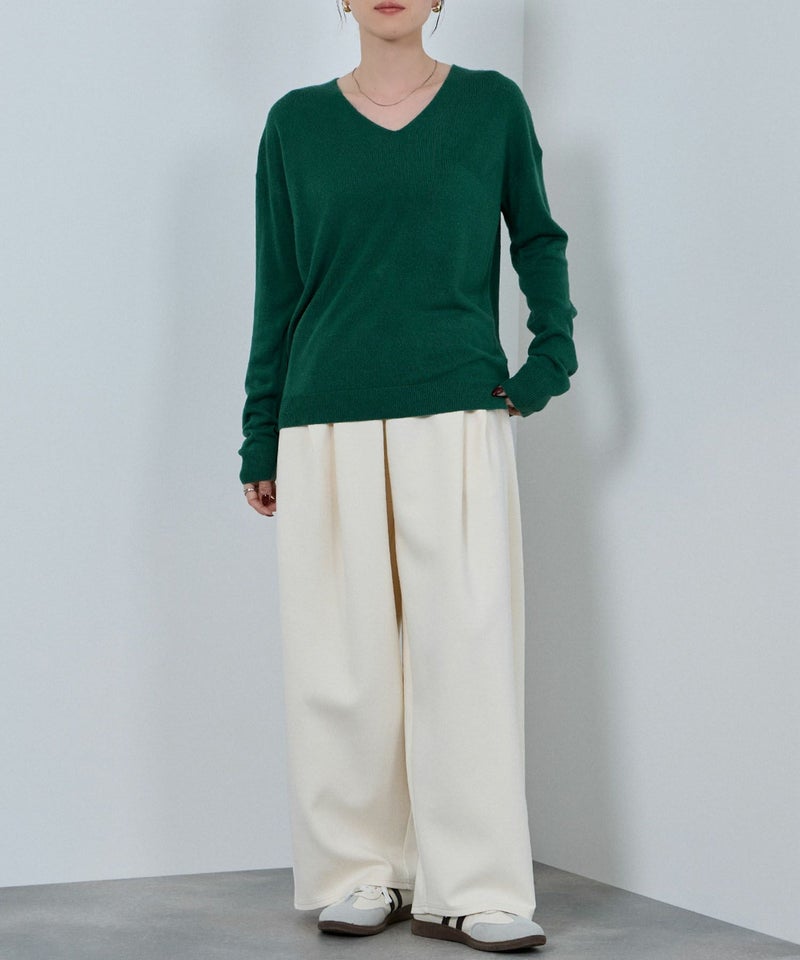 [期間限定knit]nAvy カシミヤタッチニット Vネック レディース商品画像-20