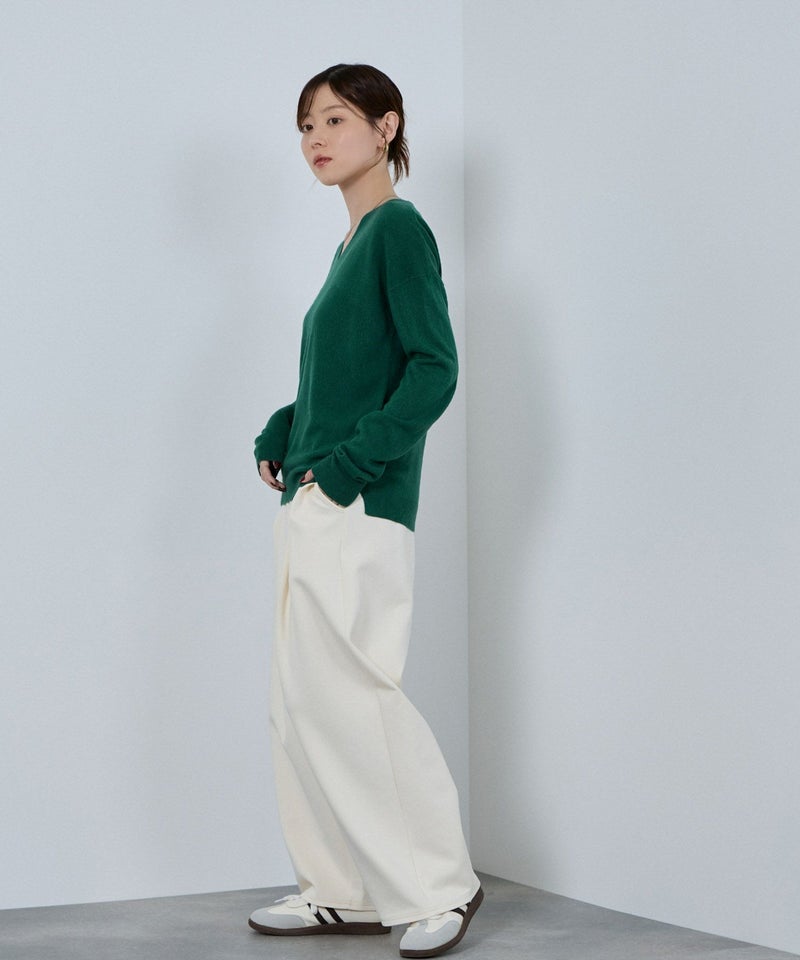 [期間限定knit]nAvy カシミヤタッチニット Vネック レディース商品画像-21