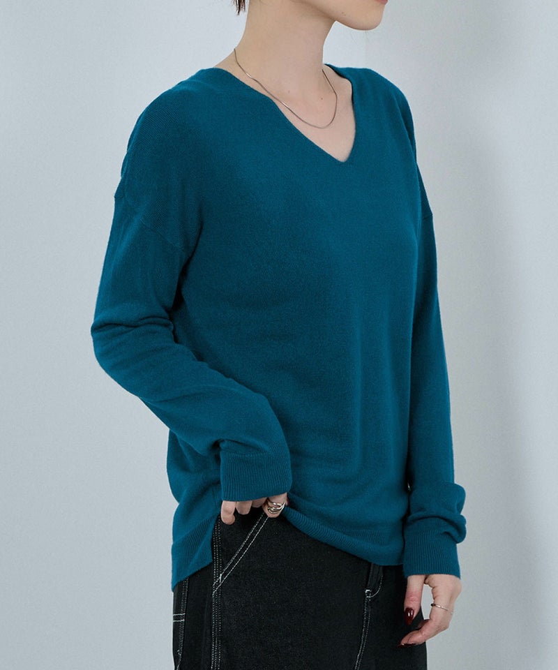 [期間限定knit]nAvy カシミヤタッチニット Vネック レディース商品画像-23