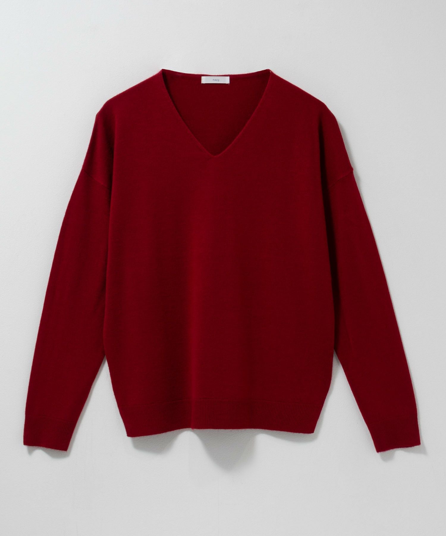 NAVY nAvy カシミヤタッチニット Vネック レディース
