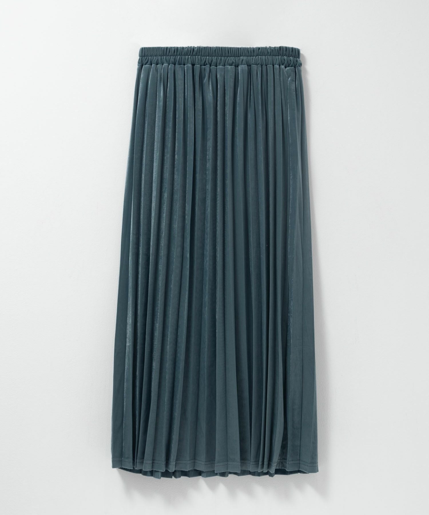 NAVY nAvy ベロアプリーツスカート レディース