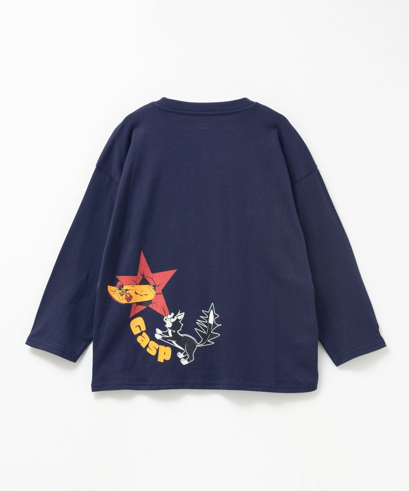 T-GRAPHICS アニマルアート長袖Tシャツ キッズ メール便 対応商品商品画像-2