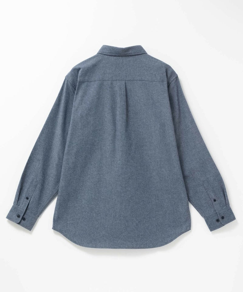 NAVY 無地フランネルシャツ メンズ商品画像-19