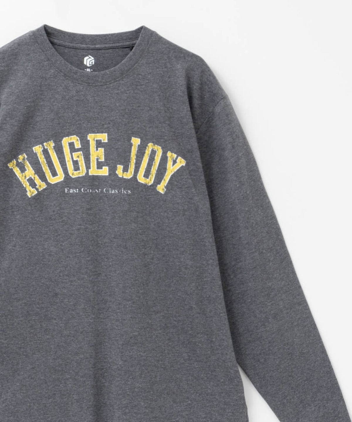 T-GRAPHICS ビッグロゴプリント長袖Tシャツ メンズ