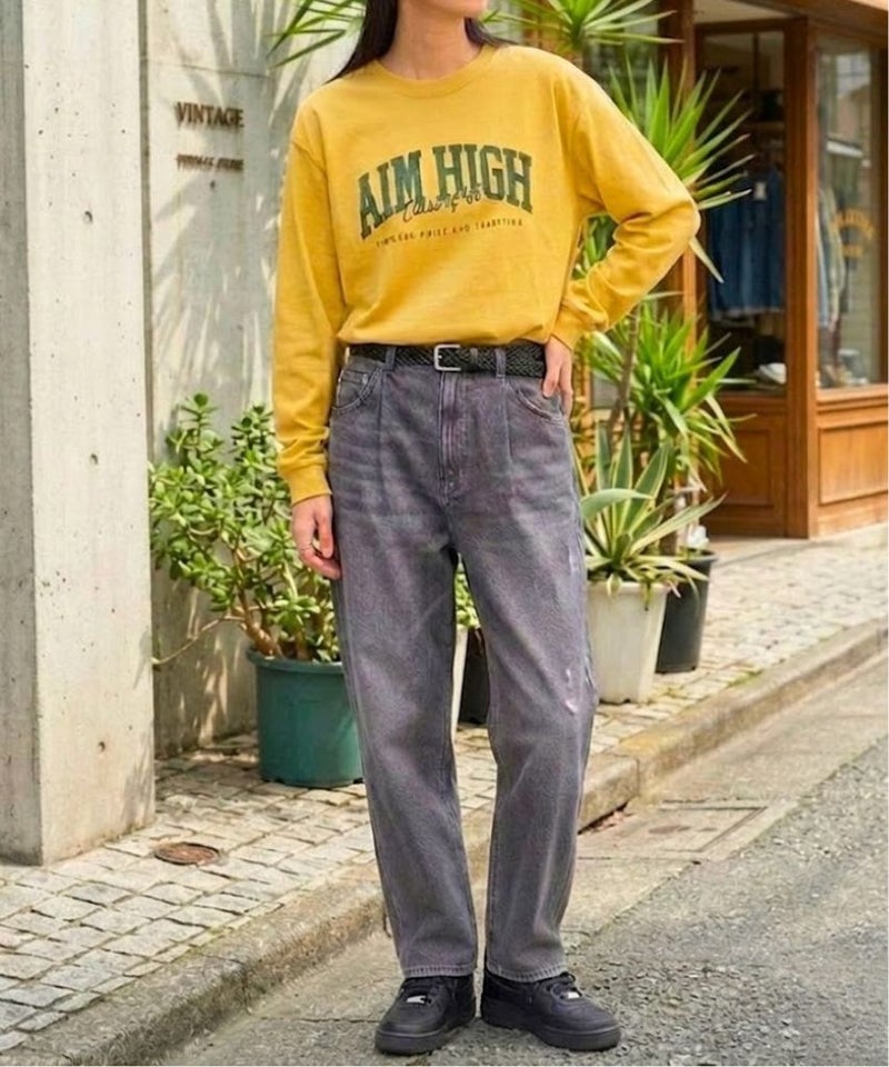 T-GRAPHICS ビッグロゴプリント長袖Tシャツ メンズ商品画像-4