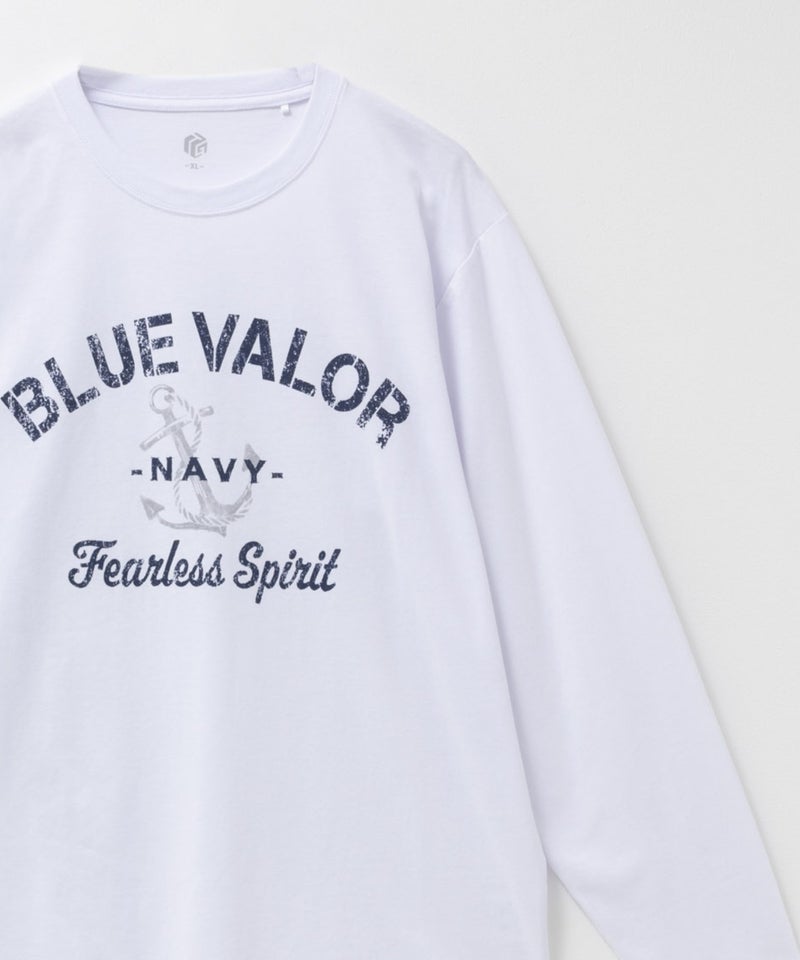 T-GRAPHICS ミリタリーロゴプリント長袖Tシャツ メンズ商品画像-1