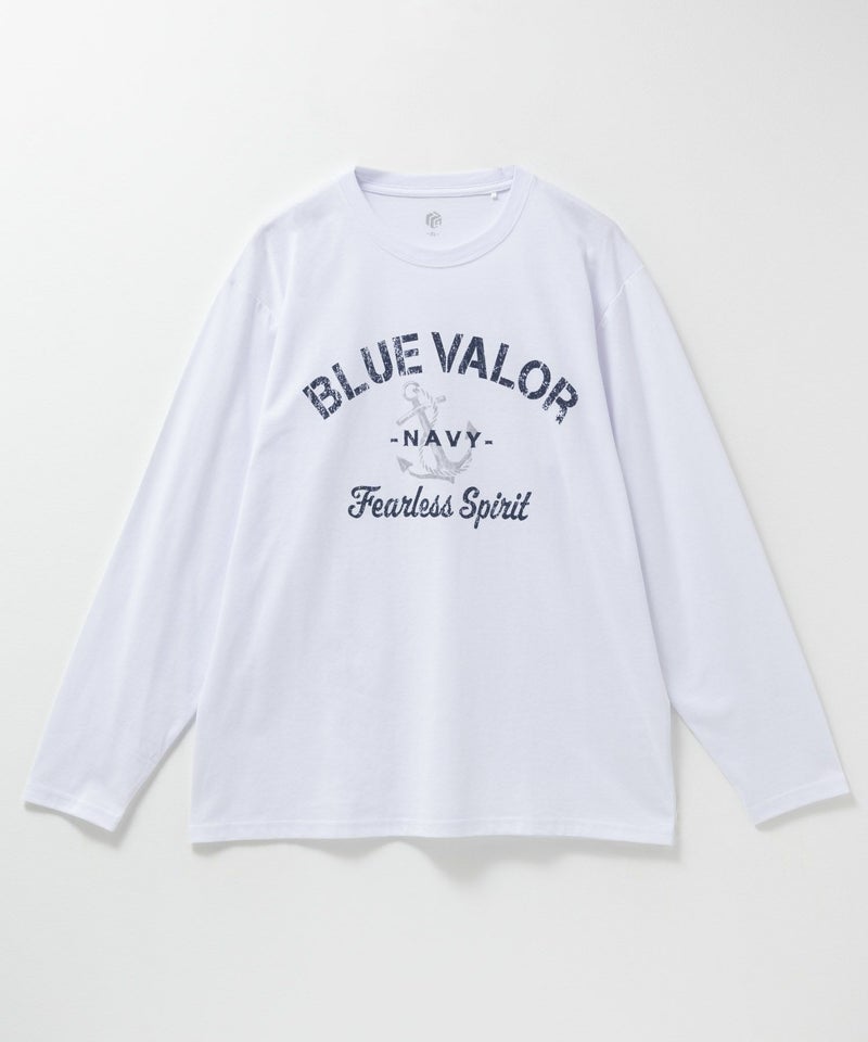 T-GRAPHICS ミリタリーロゴプリント長袖Tシャツ メンズ商品画像-1