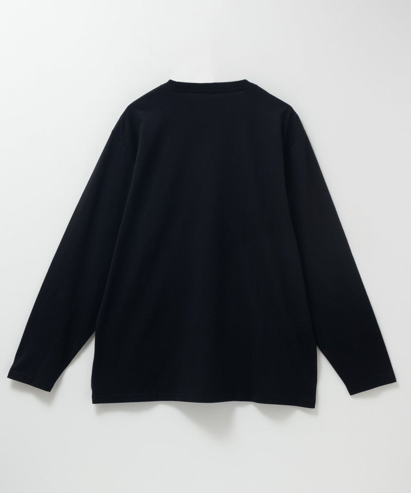 T-GRAPHICS ミリタリーロゴプリント長袖Tシャツ メンズ商品画像-4