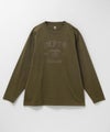 T-GRAPHICS ミリタリーロゴプリント長袖Tシャツ メンズ