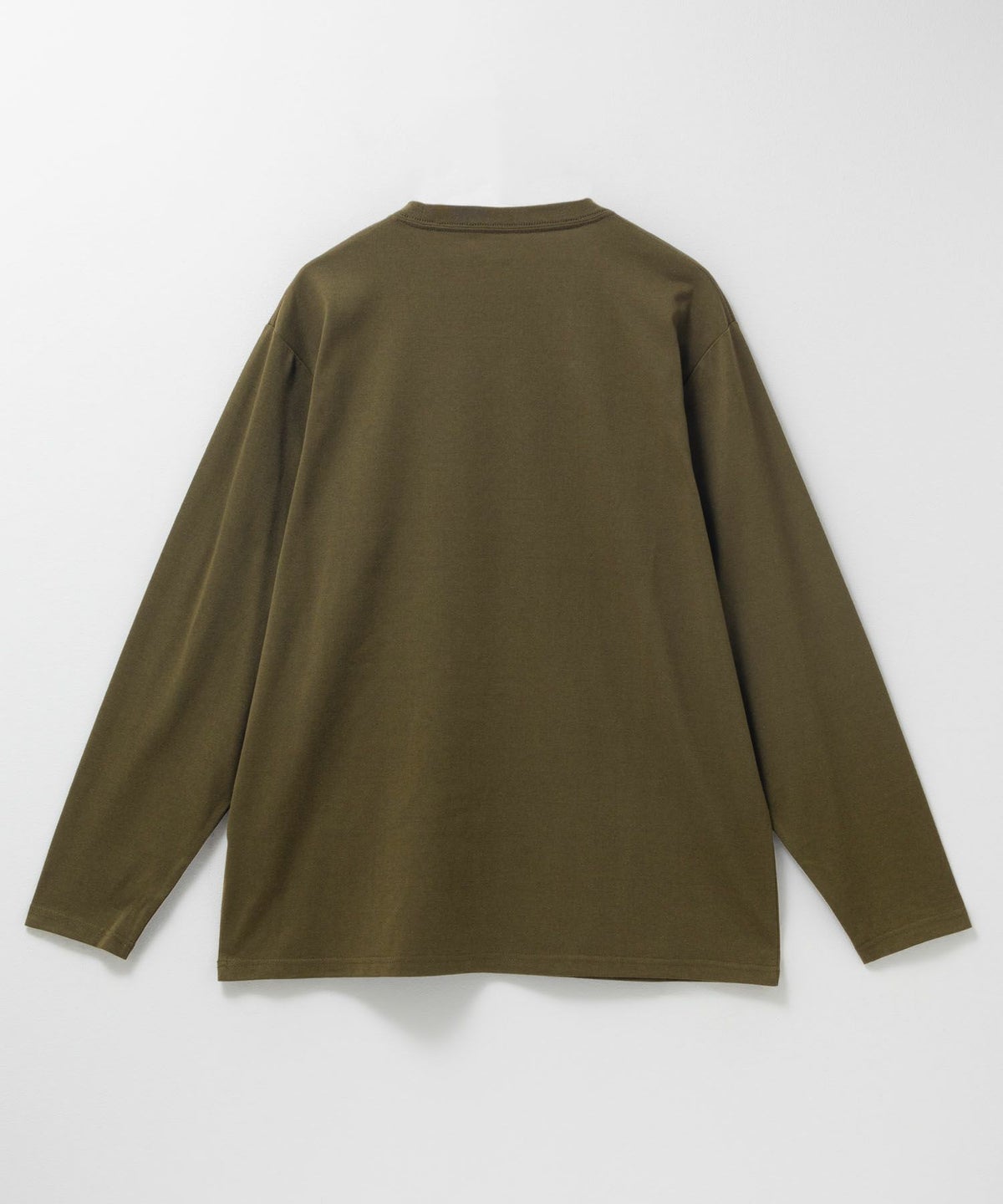 T-GRAPHICS ミリタリーロゴプリント長袖Tシャツ メンズ