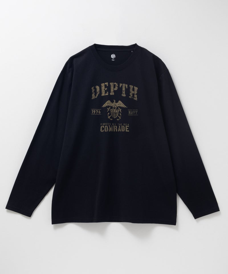 T-GRAPHICS  ミリタリーロゴプリント長袖Tシャツ メンズ商品画像-9