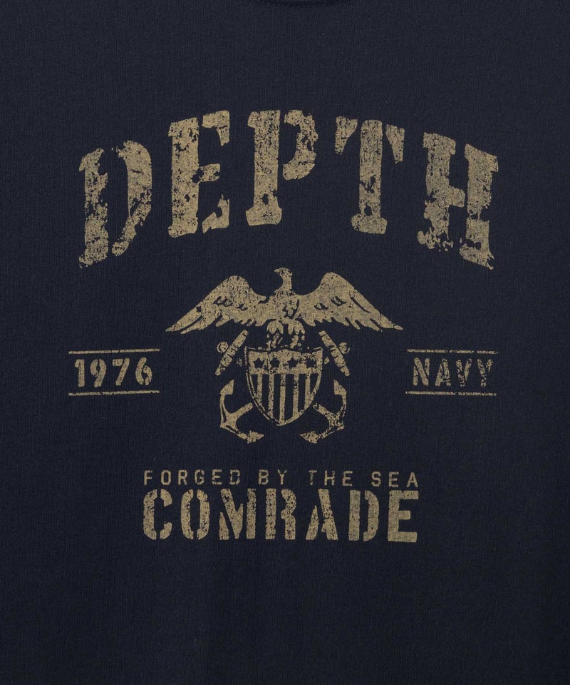 T-GRAPHICS ミリタリーロゴプリント長袖Tシャツ メンズ商品画像-11