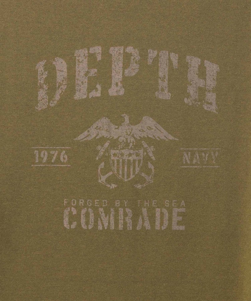 T-GRAPHICS ミリタリーロゴプリント長袖Tシャツ メンズ商品画像-13